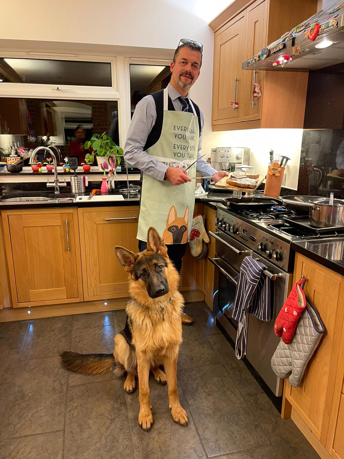 Customer photo of I'll Be Watching You: Personalized Lhasapoo Apron