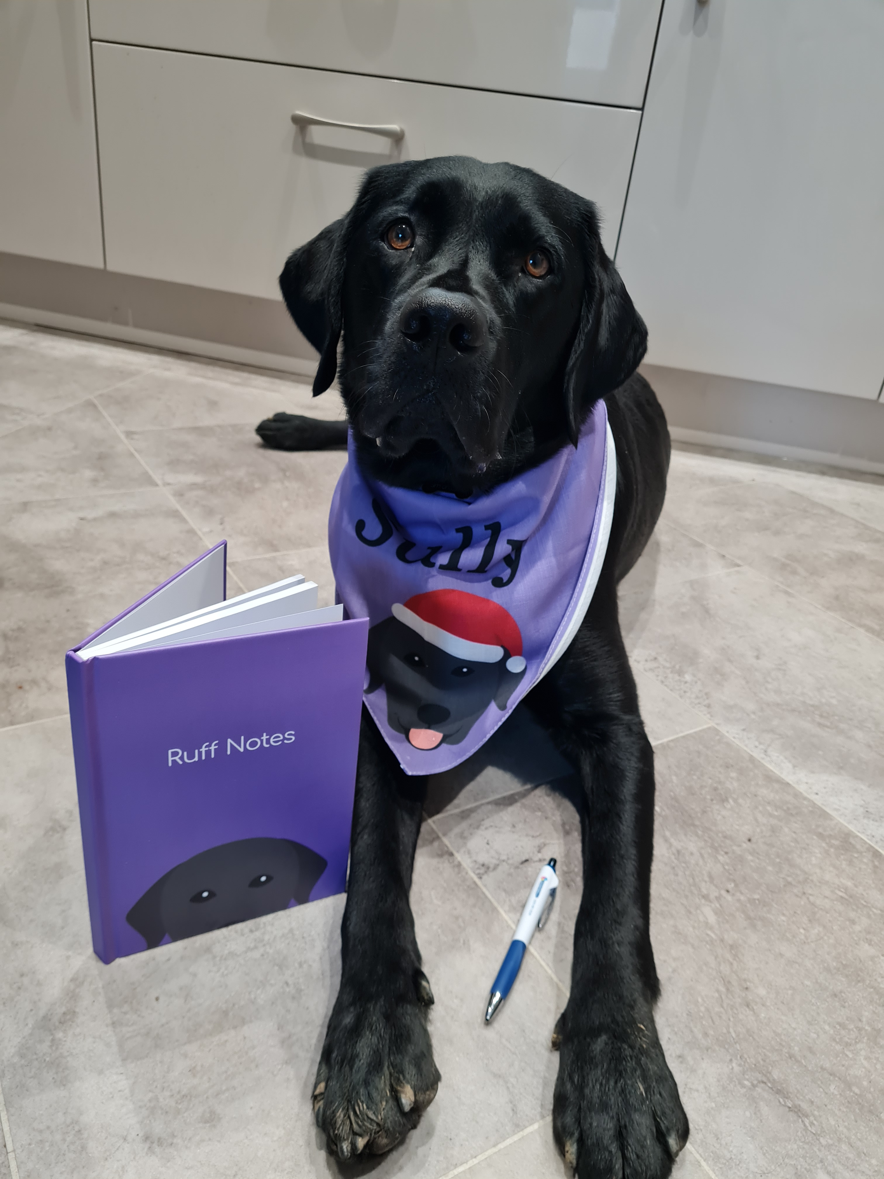 Customer photo of 'Ruff Notes' - Personalized Mixed Breed Notebook