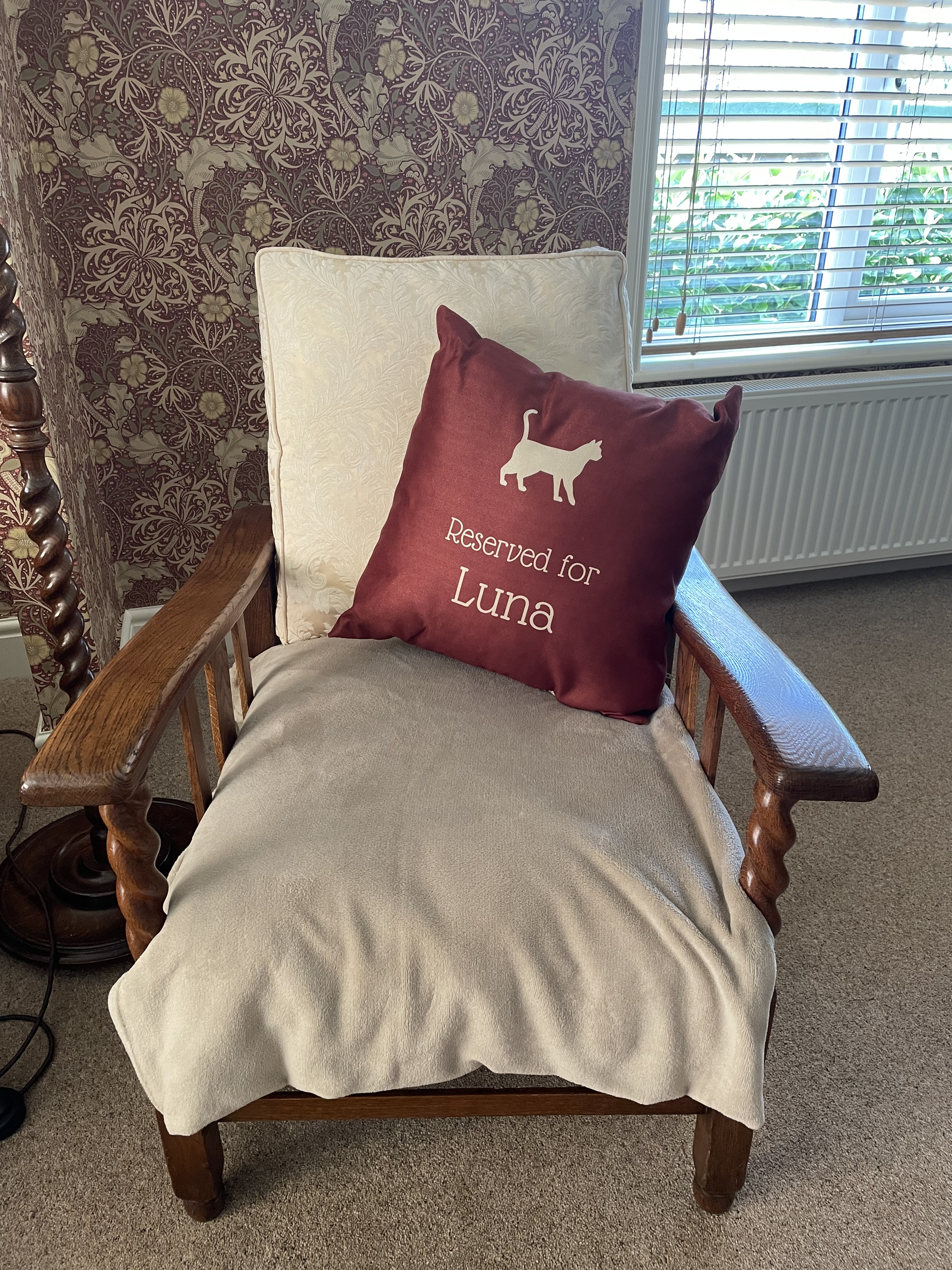 Customer photo of Reserved for Ashera: Personalised Ashera Soft Touch Cushion