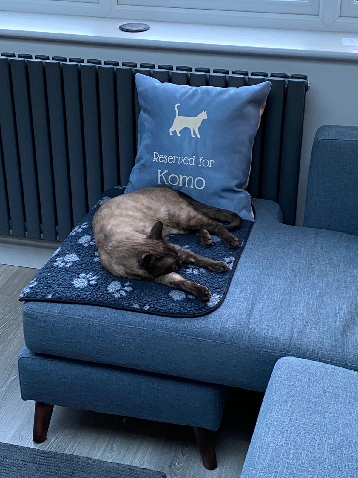 Customer photo of Reserved for Ashera: Personalised Ashera Soft Touch Cushion