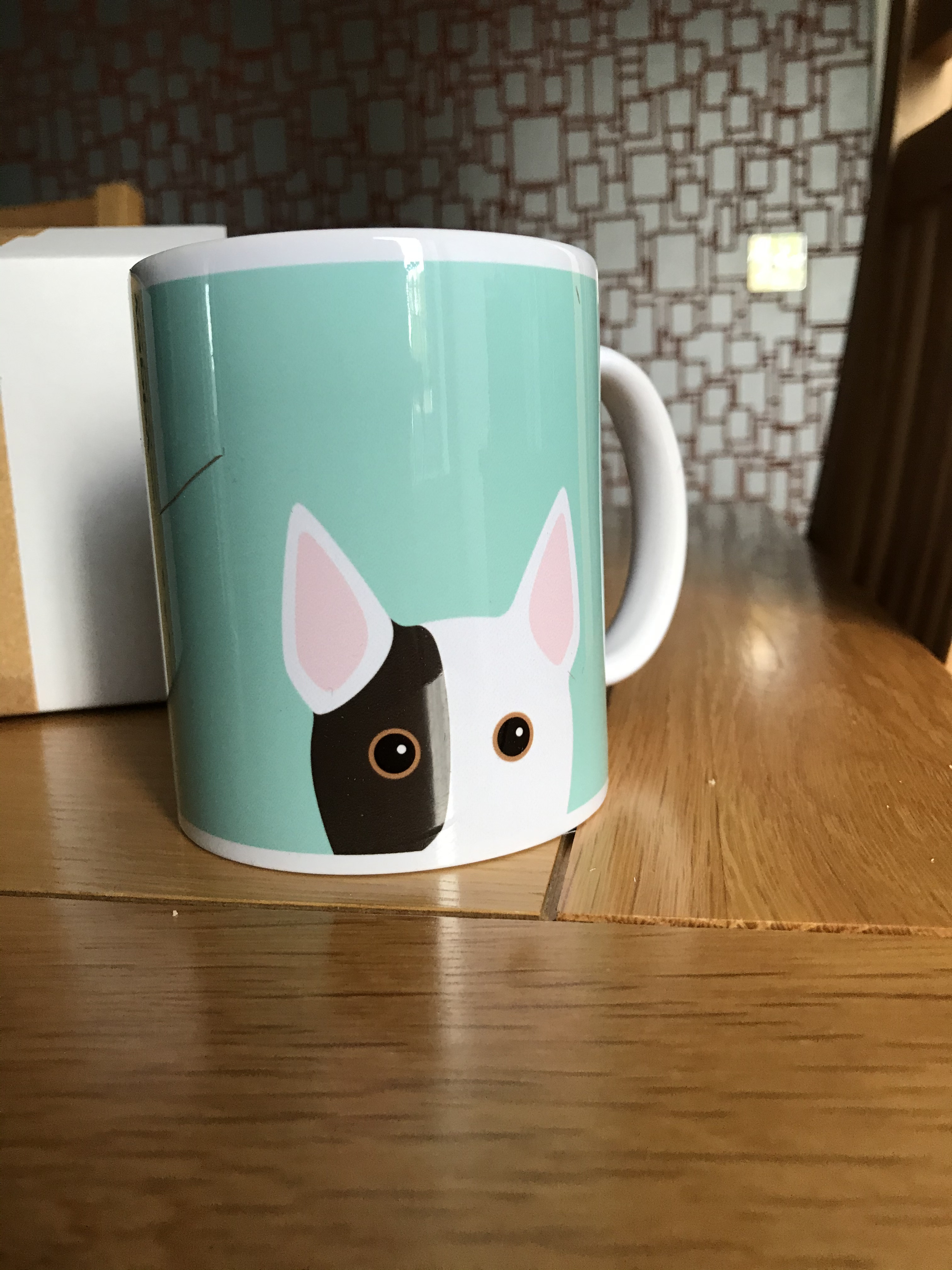 Customer photo of Peeking Icon: Personalized Lhasapoo Mug