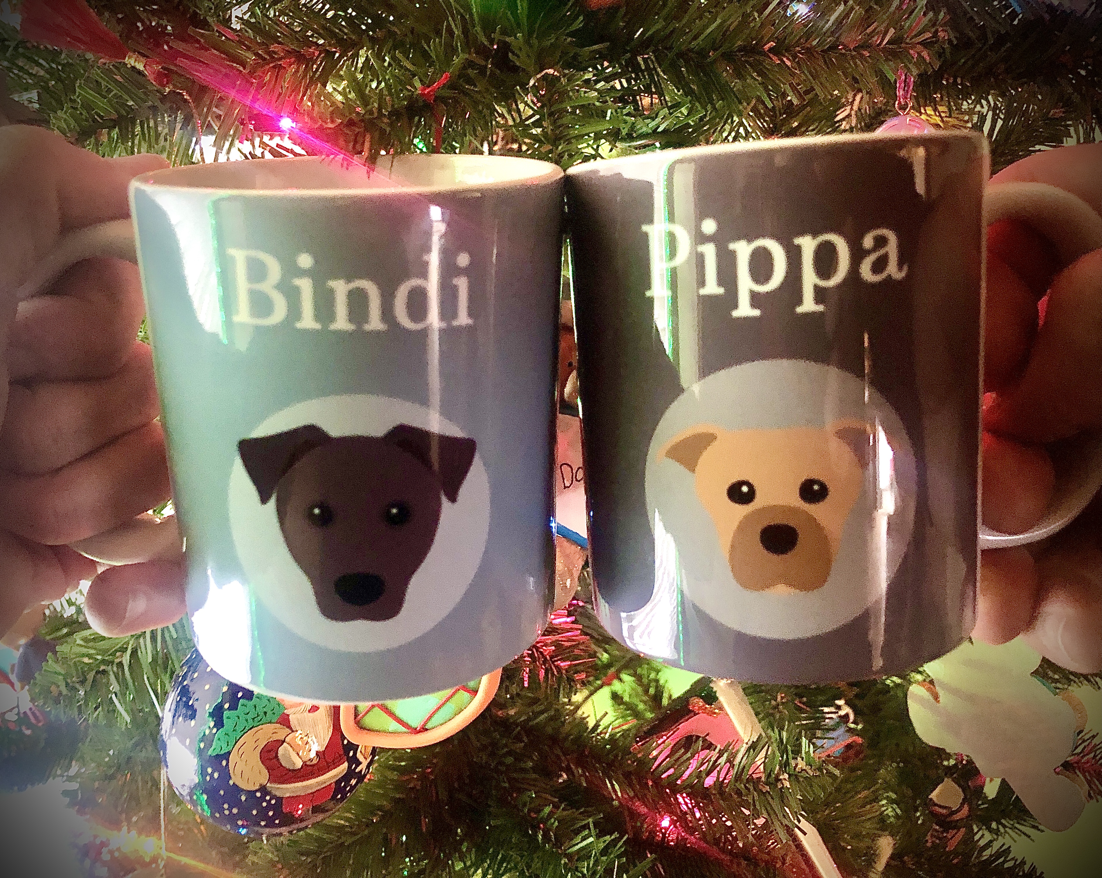 Customer photo of Dog Name & Icon: Personalized Pugapoo Mug 