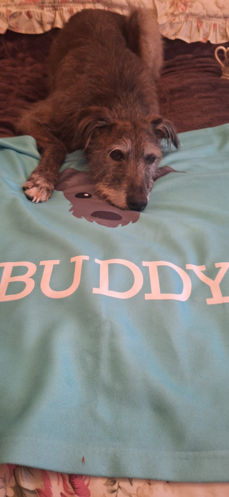 Customer photo of Personalized Cockapoo Throw Blanket