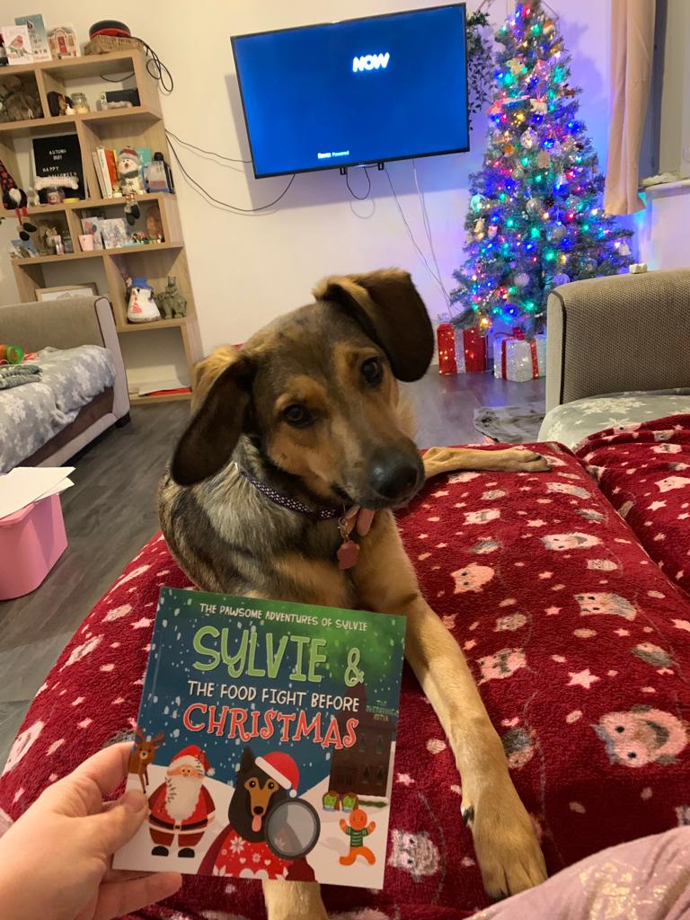 Customer photo of Personalised Dog Story Book: Your Dog and the Food Fight Before Christmas