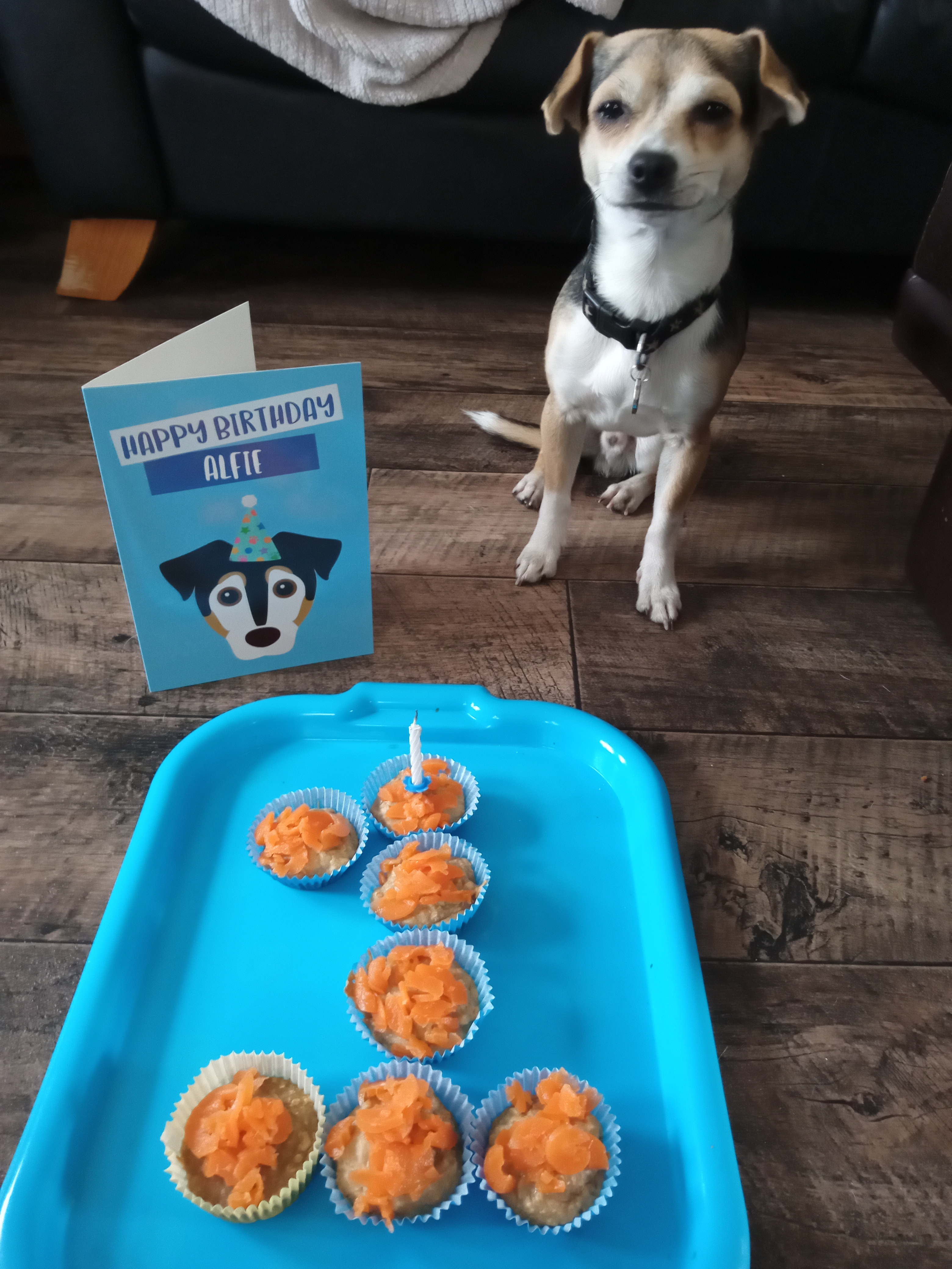 Customer photo of 'Happy Birthday to Labradoodle' - Personalized Labradoodle Card