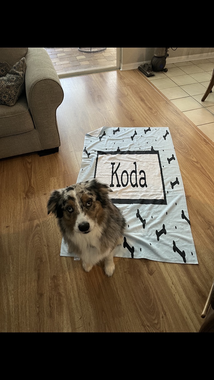Customer photo of Bone Pattern: Personalized Coton De Tulear  Towel
