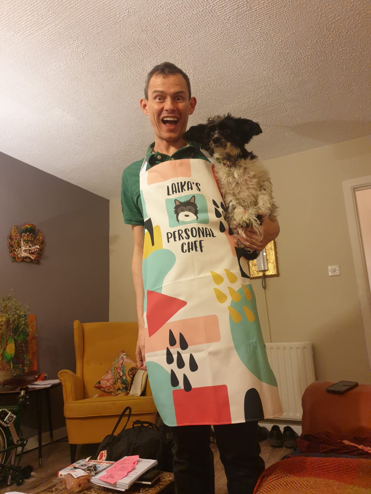 Customer photo of Personal Chef: Personalized Border Terrier Apron