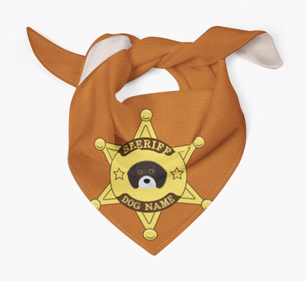 Personalised Sheriff Bandana for your {breedFullName}