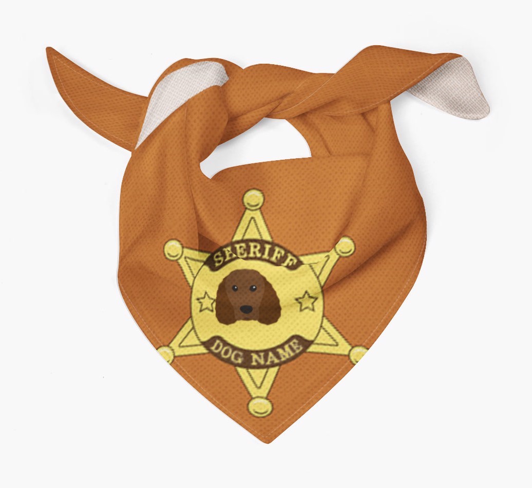 Personalised Sheriff Bandana for your {breedFullName}