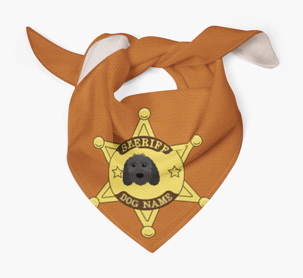 Personalised Sheriff Bandana for your {breedFullName}