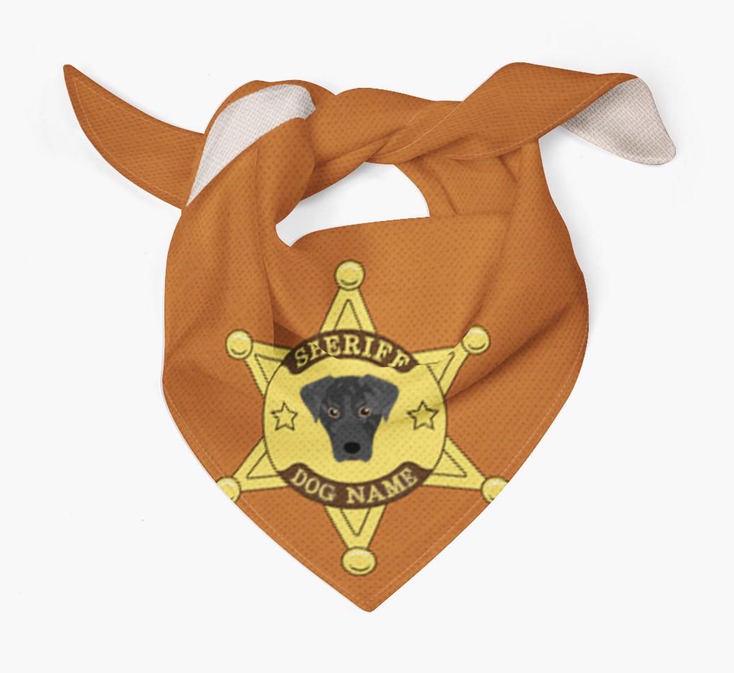 Personalized Sheriff Bandana for your {breedFullName}