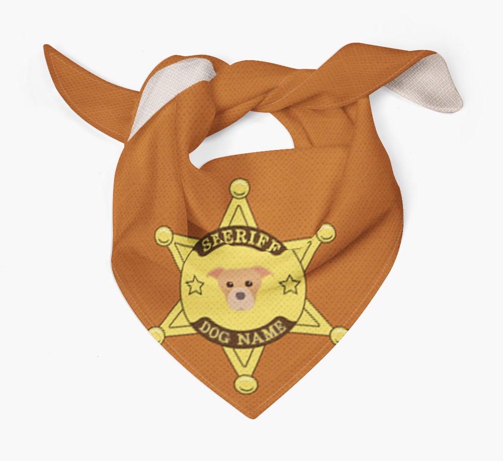 Personalized Sheriff Bandana for your {breedFullName}