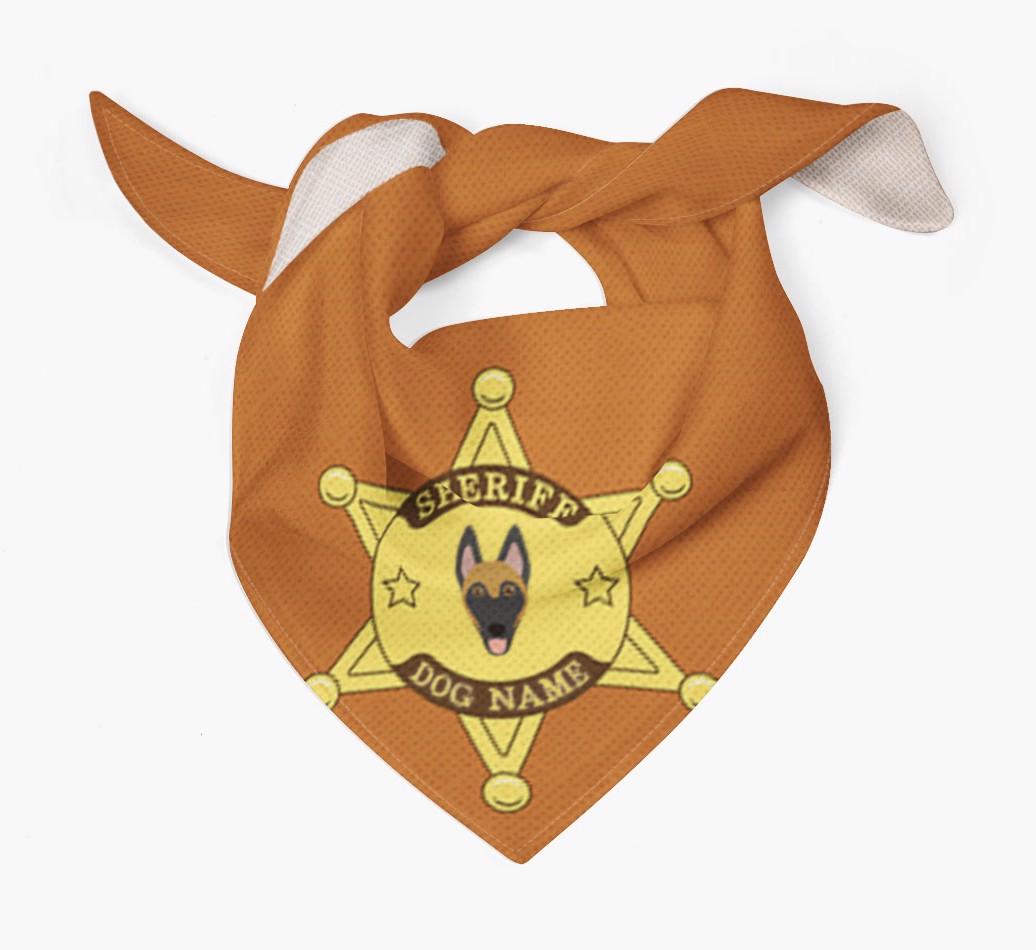 Personalized Sheriff Bandana for your {breedFullName}
