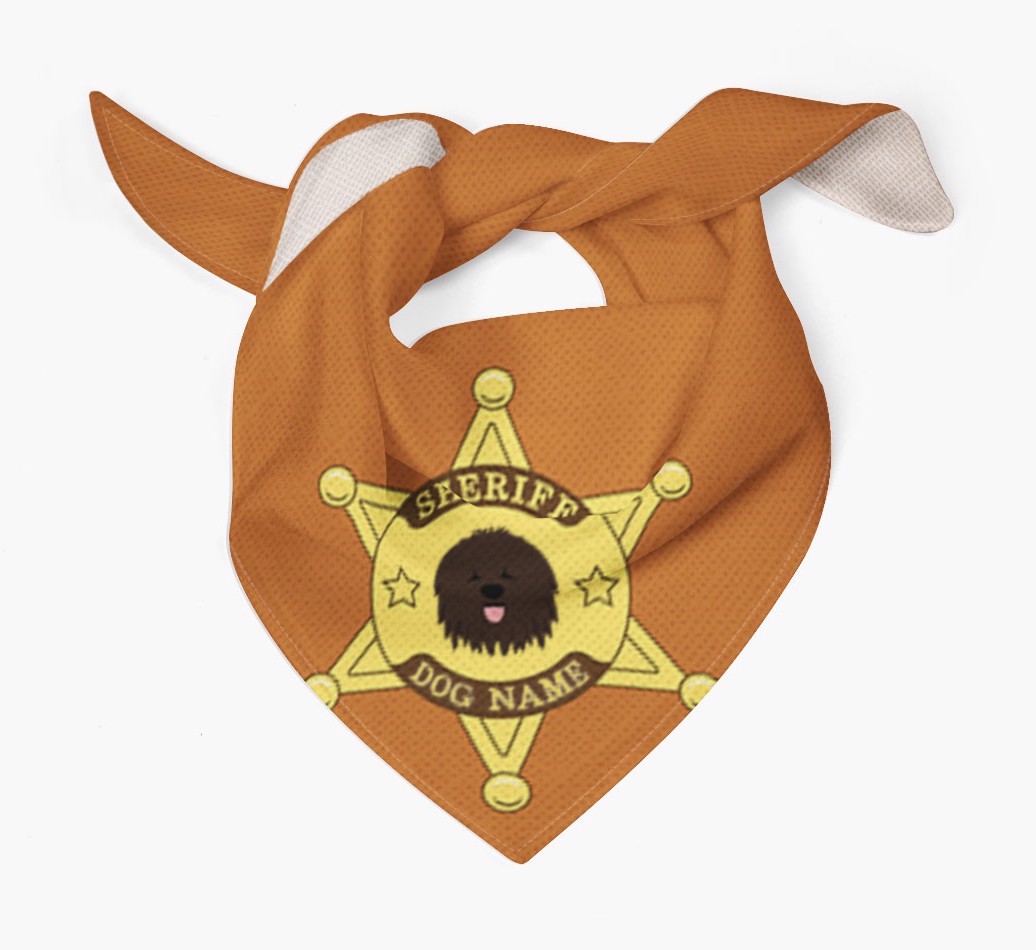 Personalized Sheriff Bandana for your {breedFullName}