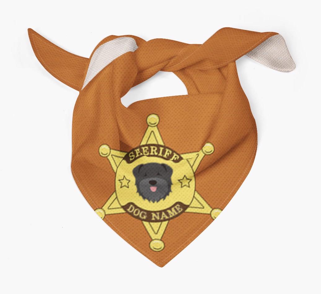 Personalized Sheriff Bandana for your {breedFullName}