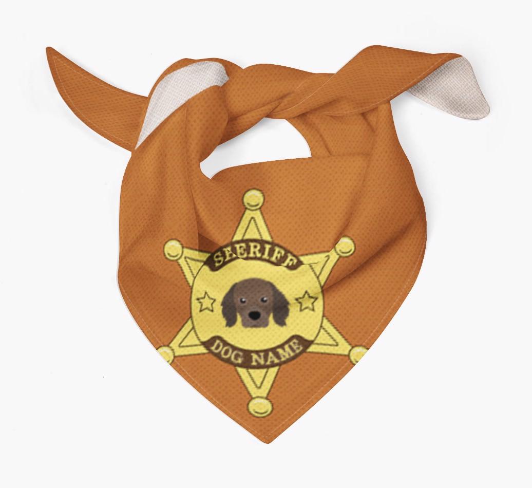 Personalized Sheriff Bandana for your {breedFullName}