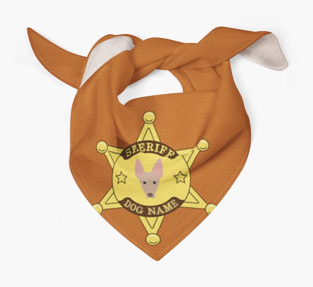 Personalized Sheriff Bandana for your {breedFullName}