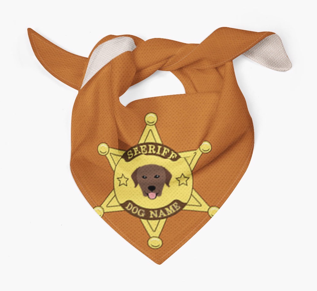 Personalized Sheriff Bandana for your {breedFullName}