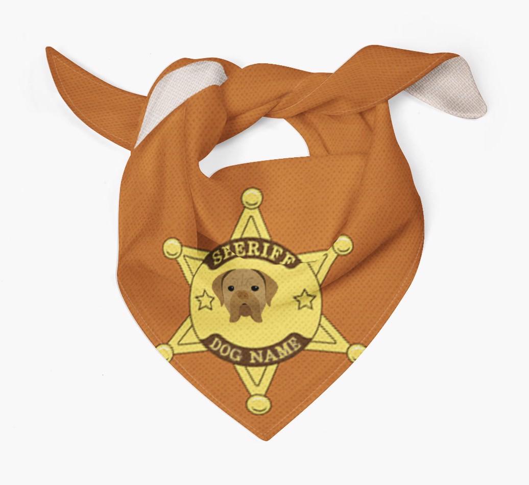 Personalized Sheriff Bandana for your {breedFullName}
