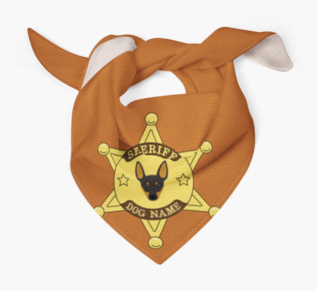 Personalized Sheriff Bandana for your {breedFullName}
