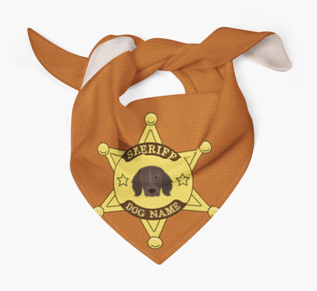 Personalized Sheriff Bandana for your {breedFullName}