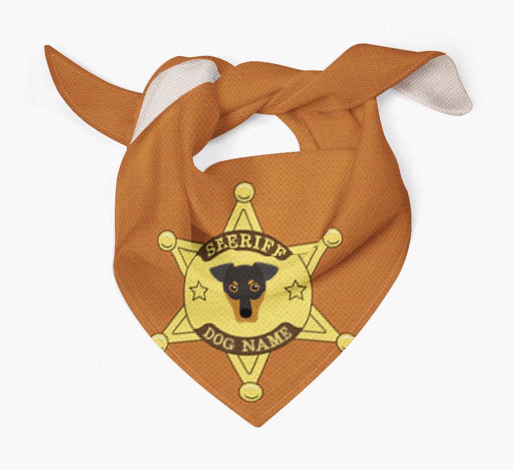 Personalized Sheriff Bandana for your {breedFullName}