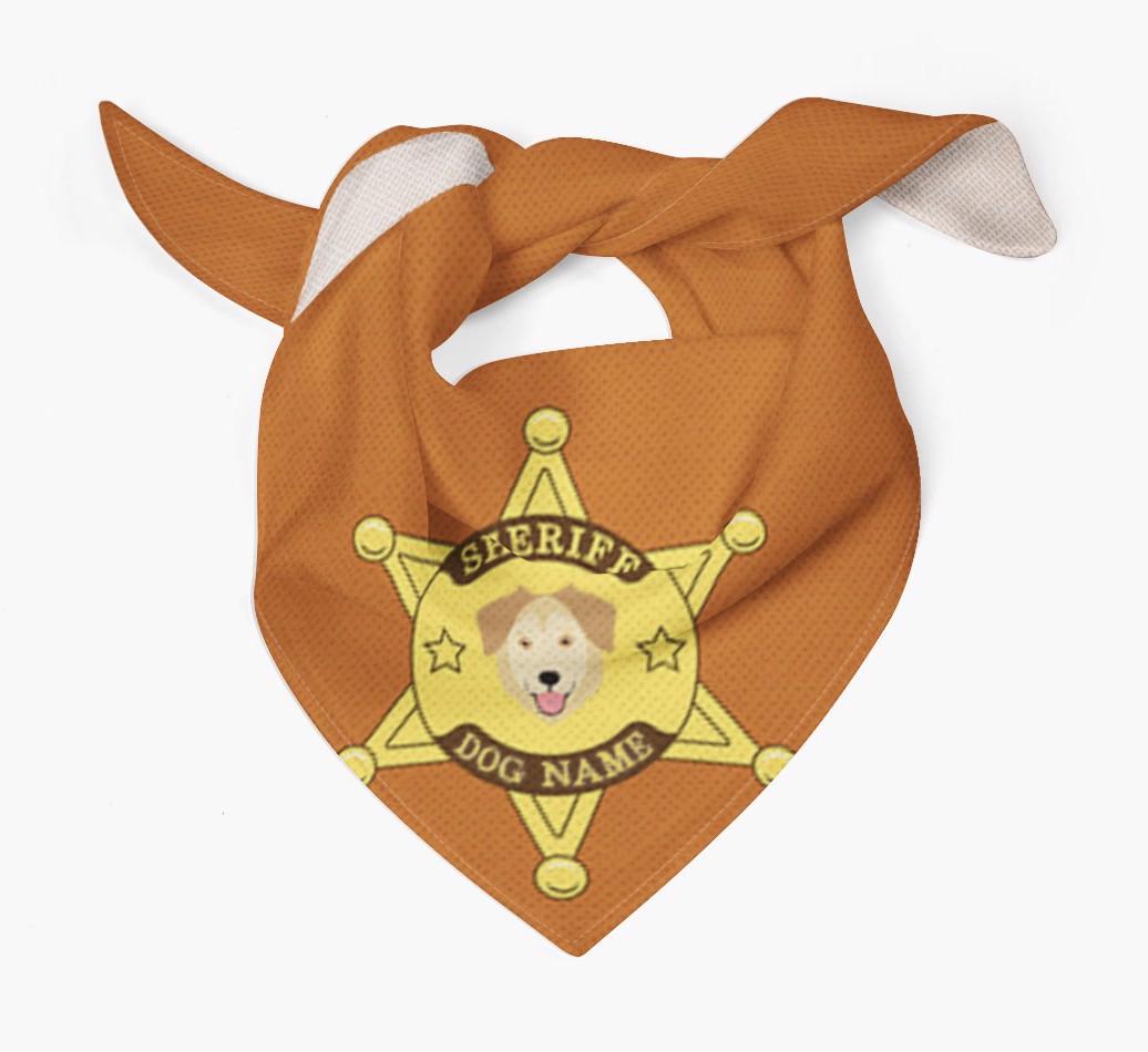 Personalized Sheriff Bandana for your {breedFullName}