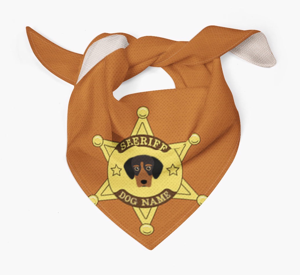 Personalized Sheriff Bandana for your {breedFullName}