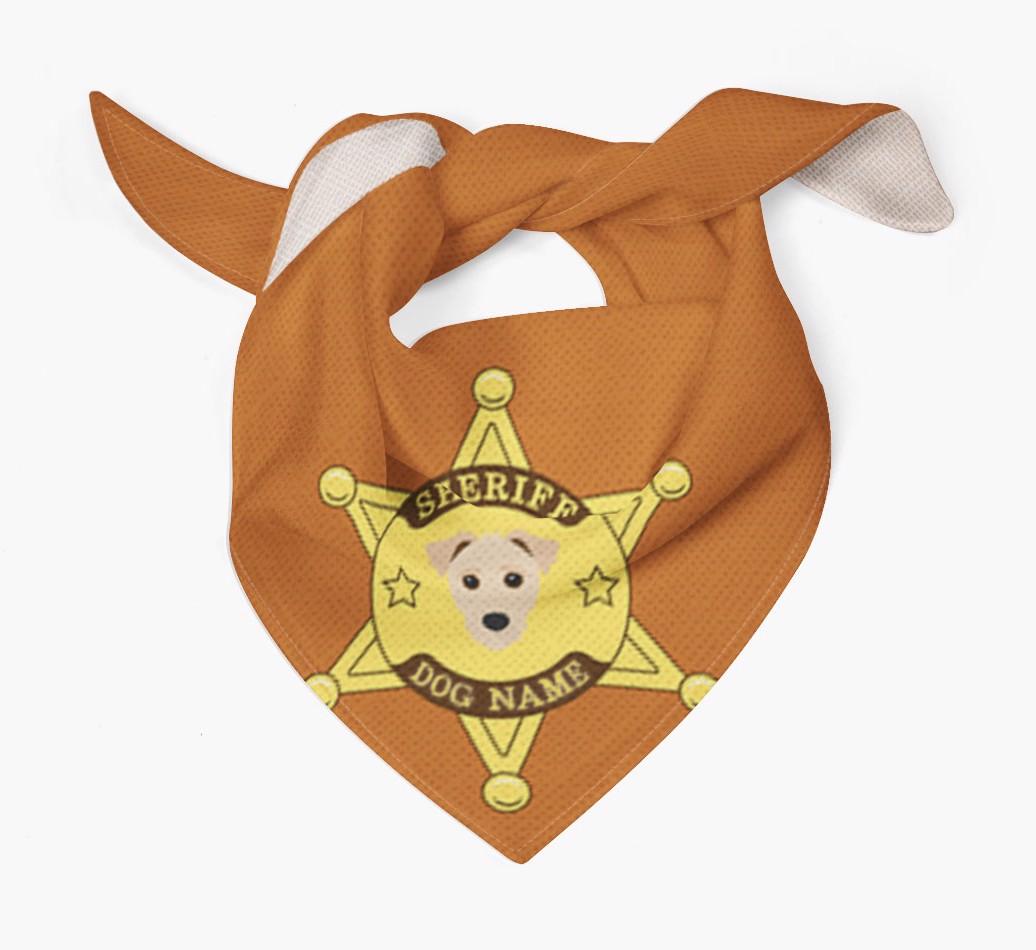 Personalized Sheriff Bandana for your {breedFullName}