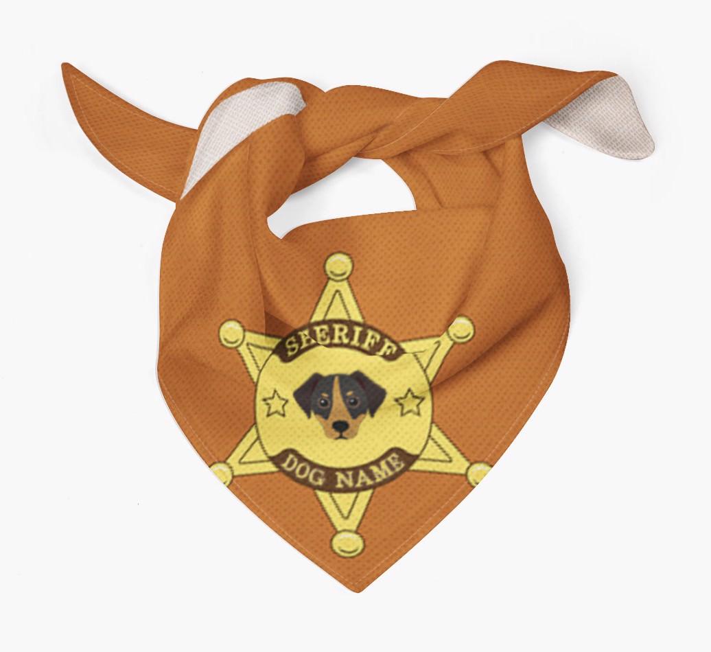 Personalized Sheriff Bandana for your {breedFullName}