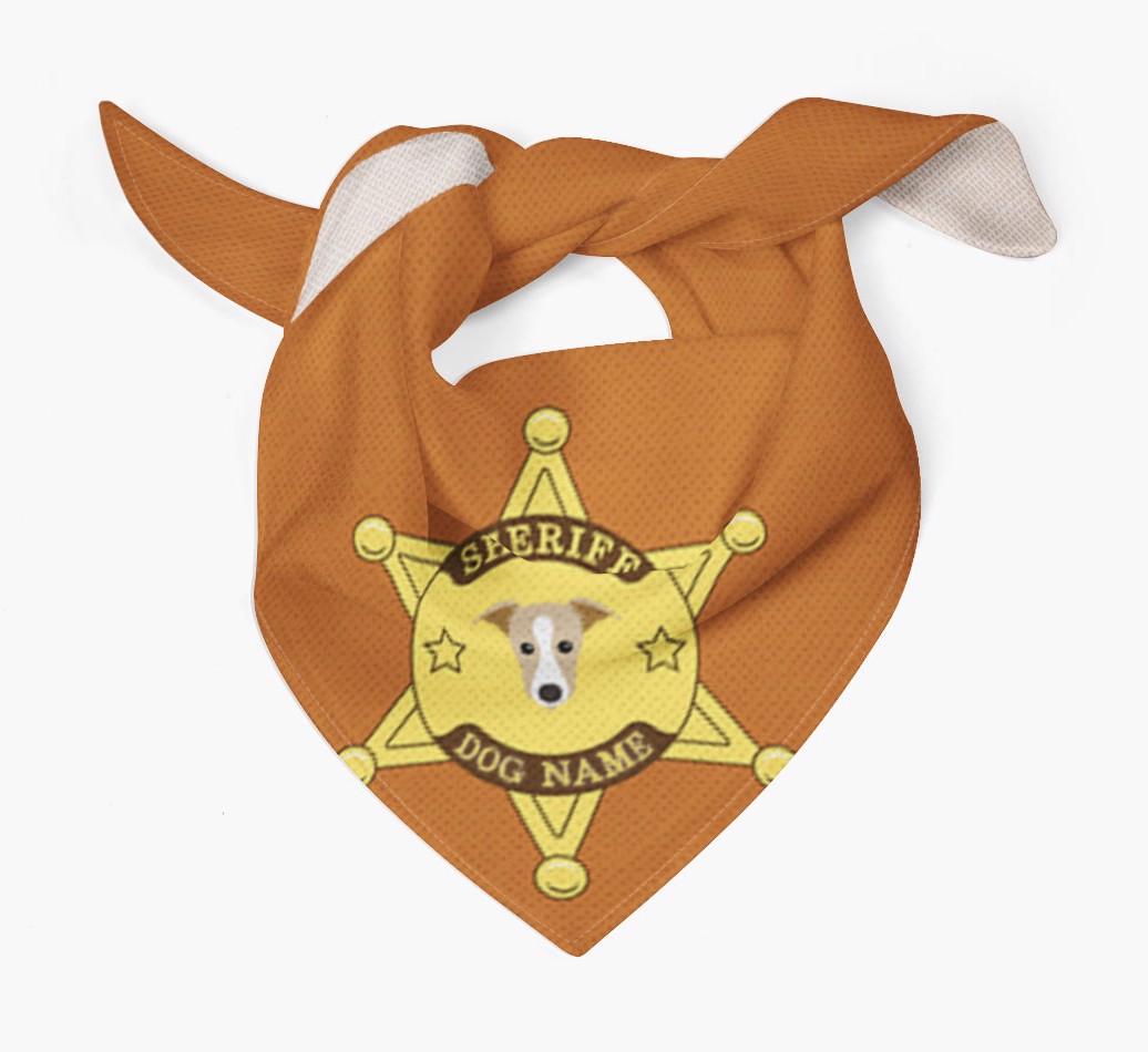 Personalized Sheriff Bandana for your {breedFullName}