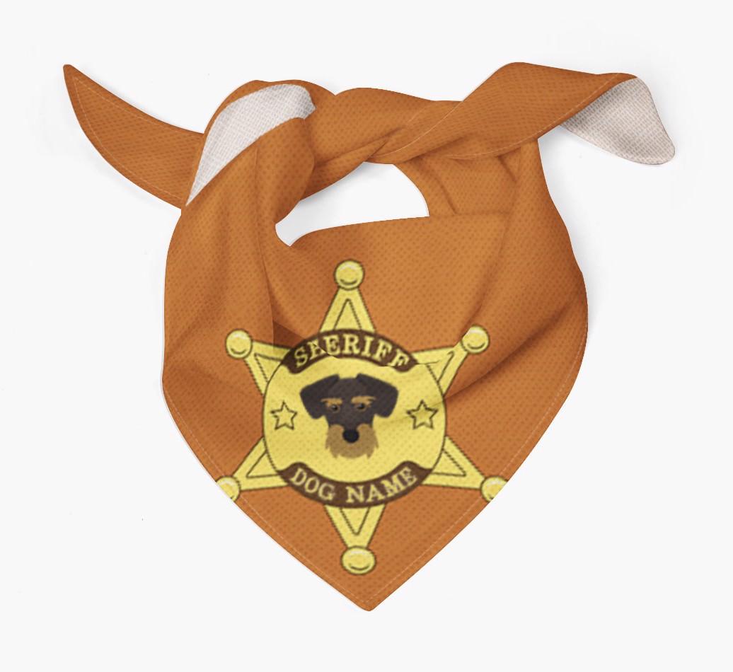Personalized Sheriff Bandana for your {breedFullName}