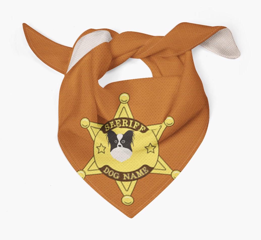 Personalized Sheriff Bandana for your {breedFullName}