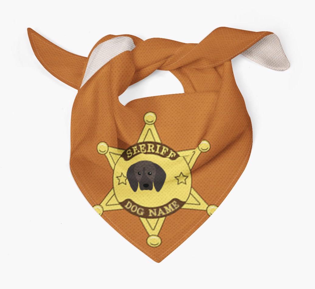 Personalized Sheriff Bandana for your {breedFullName}