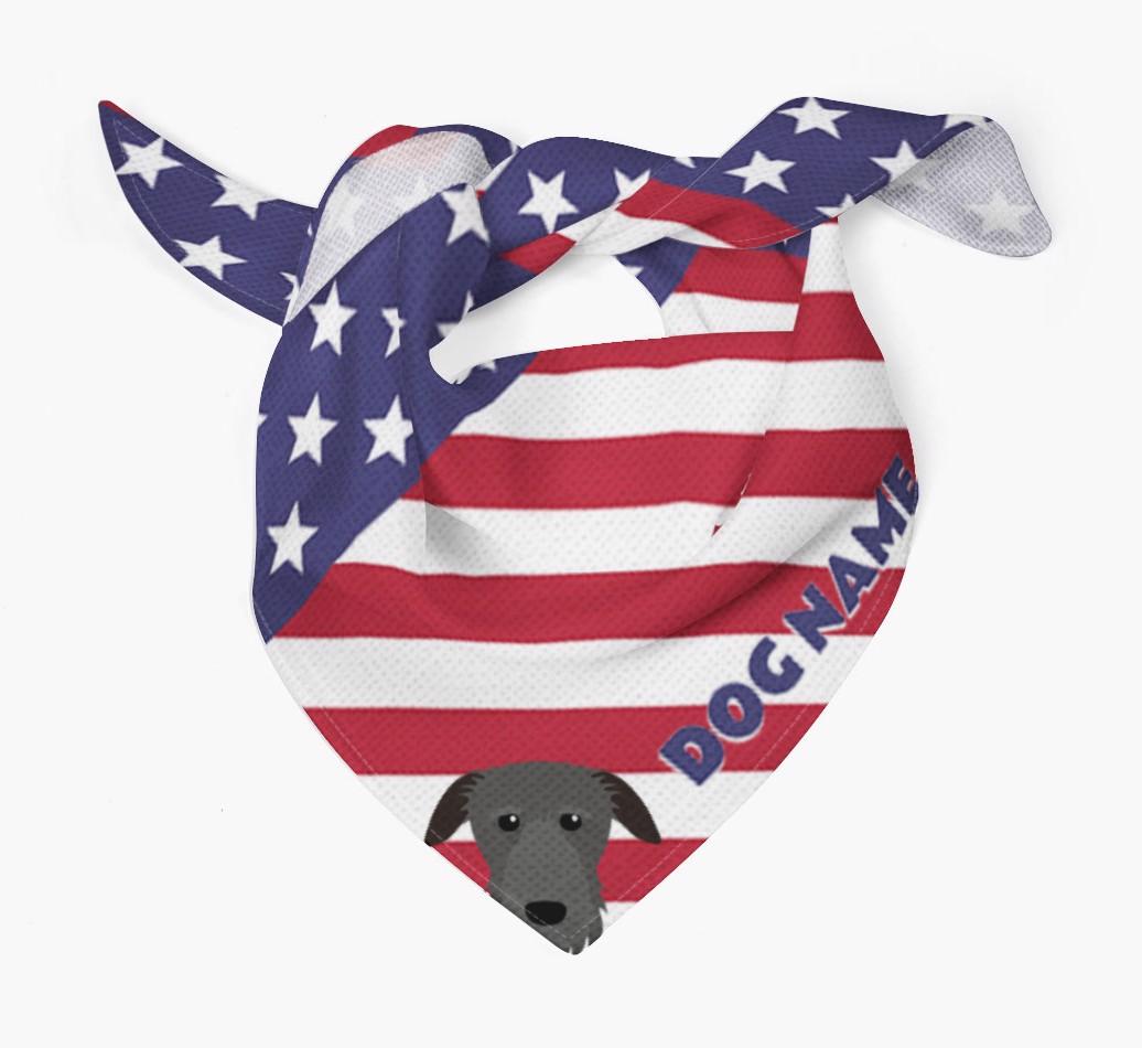 Personalized Stars and Stripes Bandana for your {breedFullName}