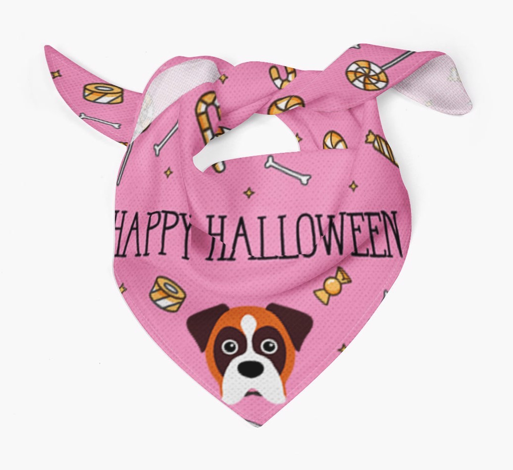 'Happy Halloween' Bandana for your {breedFullName}