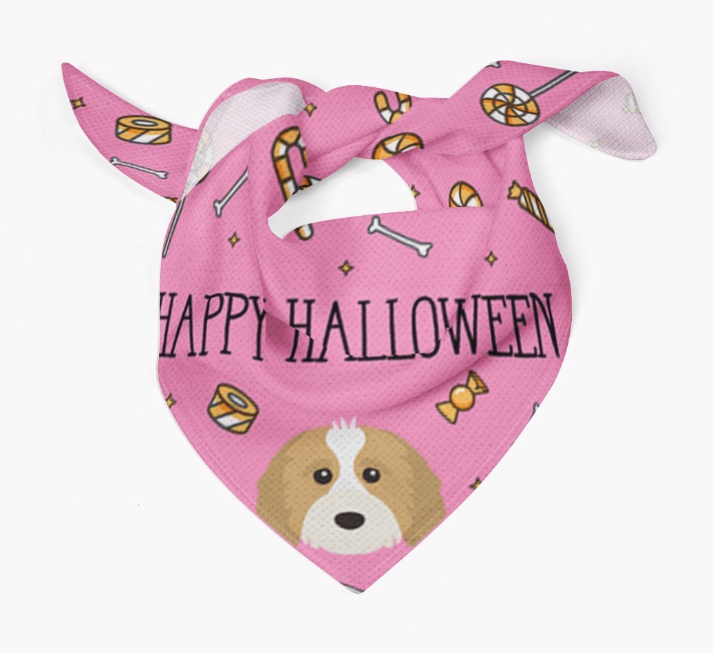 'Happy Halloween' Bandana for your {breedFullName}