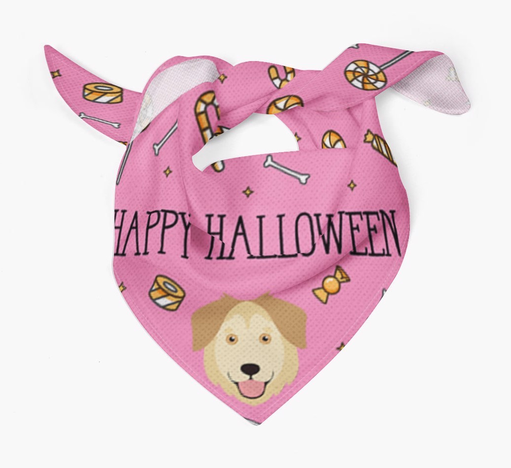 'Happy Halloween' Bandana for your {breedFullName}