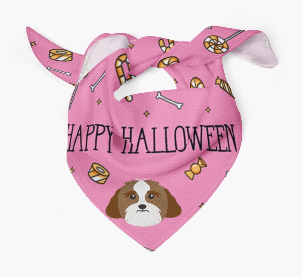 'Happy Halloween' Bandana for your {breedFullName}