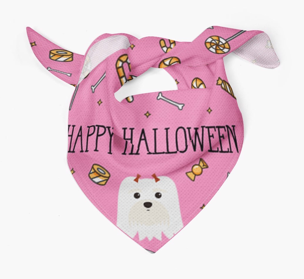 'Happy Halloween' Bandana for your {breedFullName}