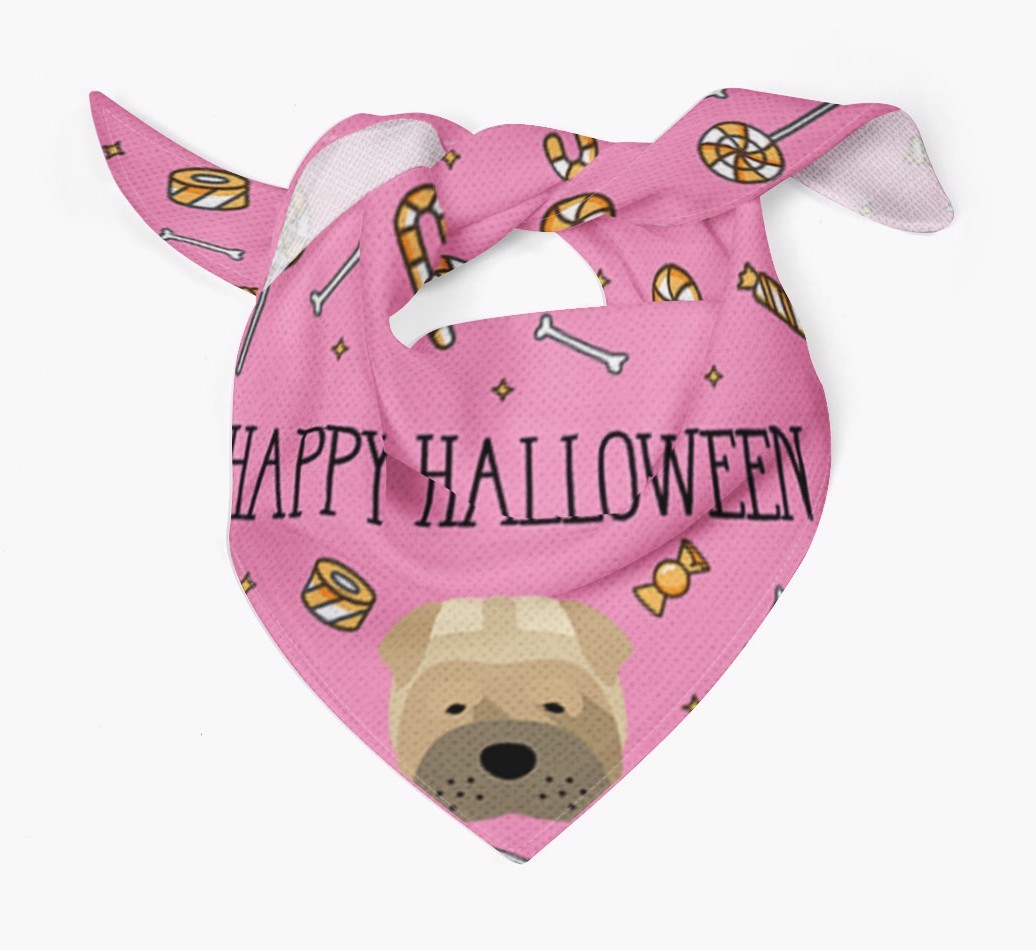 'Happy Halloween' Bandana for your {breedFullName}