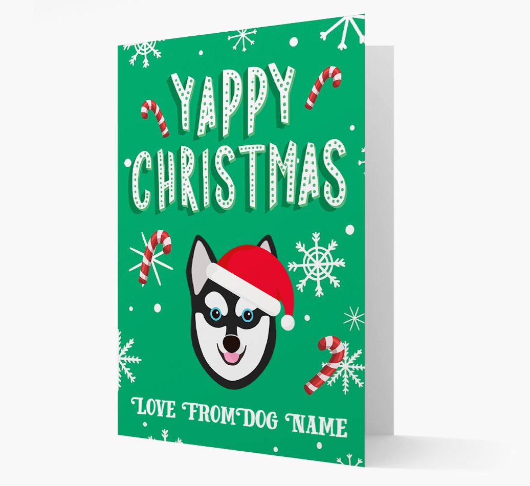 Yappy Christmas: Personalized {breedFullName} Christmas Card