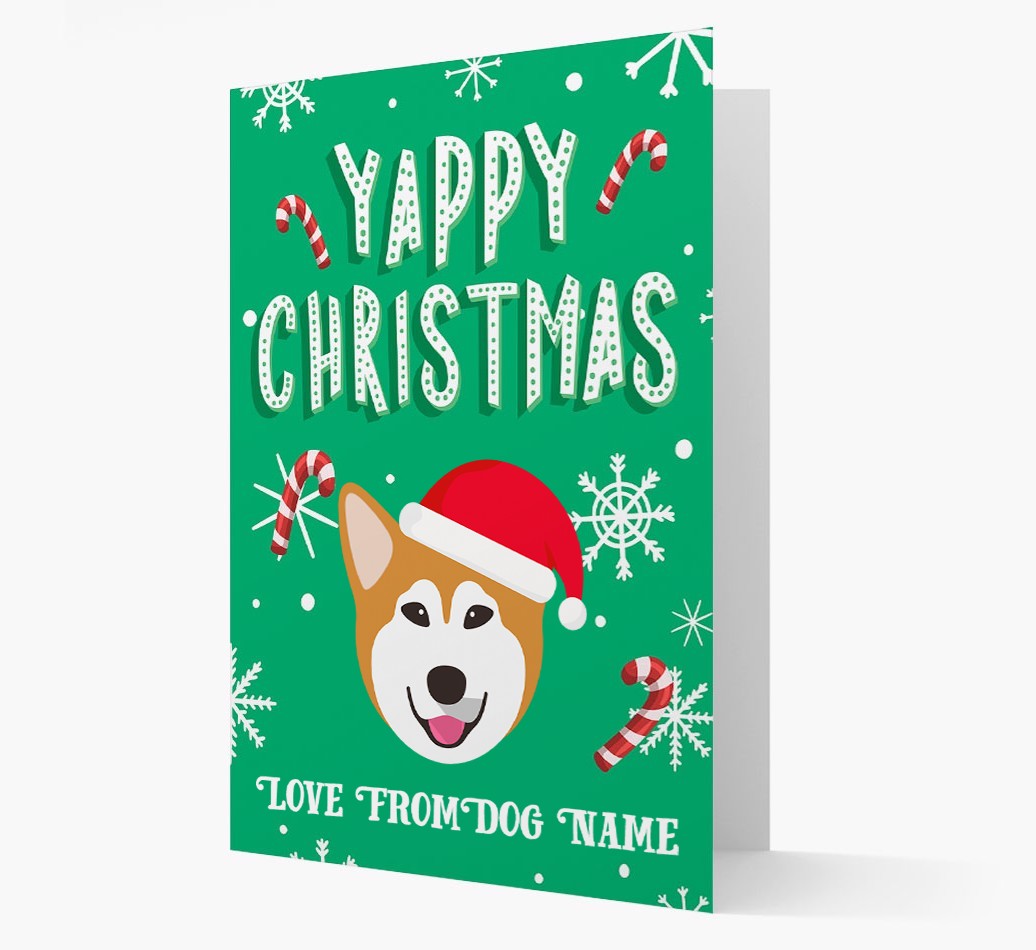 Yappy Christmas: Personalized {breedFullName} Christmas Card