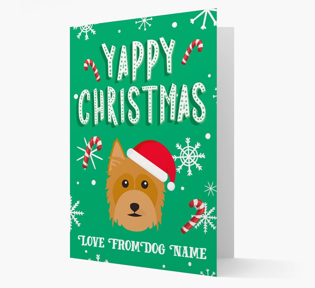 Yappy Christmas: Personalized {breedFullName} Christmas Card