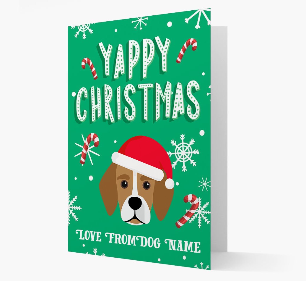 Yappy Christmas: Personalized {breedFullName} Christmas Card