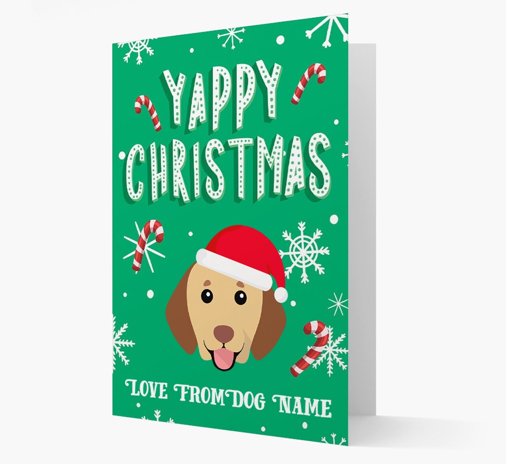 Yappy Christmas: Personalized {breedFullName} Christmas Card
