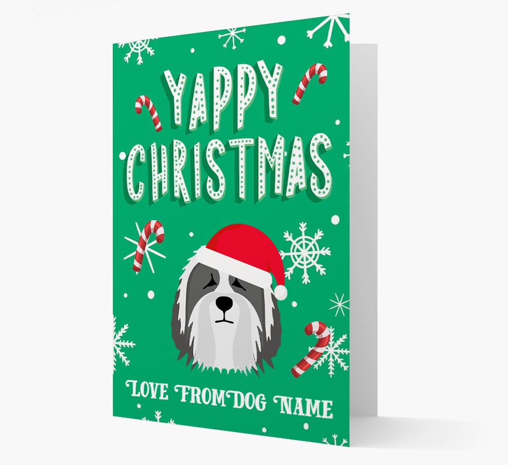 Yappy Christmas: Personalized {breedFullName} Christmas Card