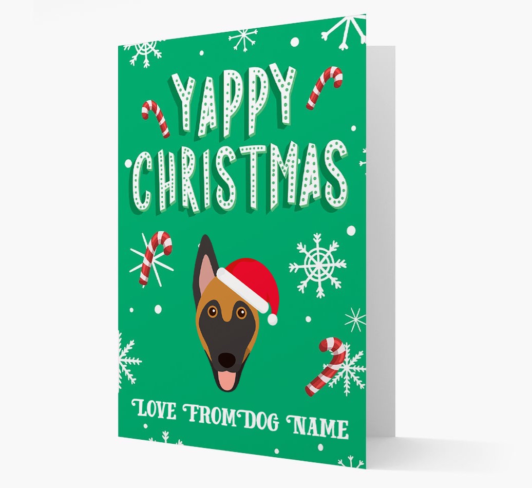 Yappy Christmas: Personalized {breedFullName} Christmas Card