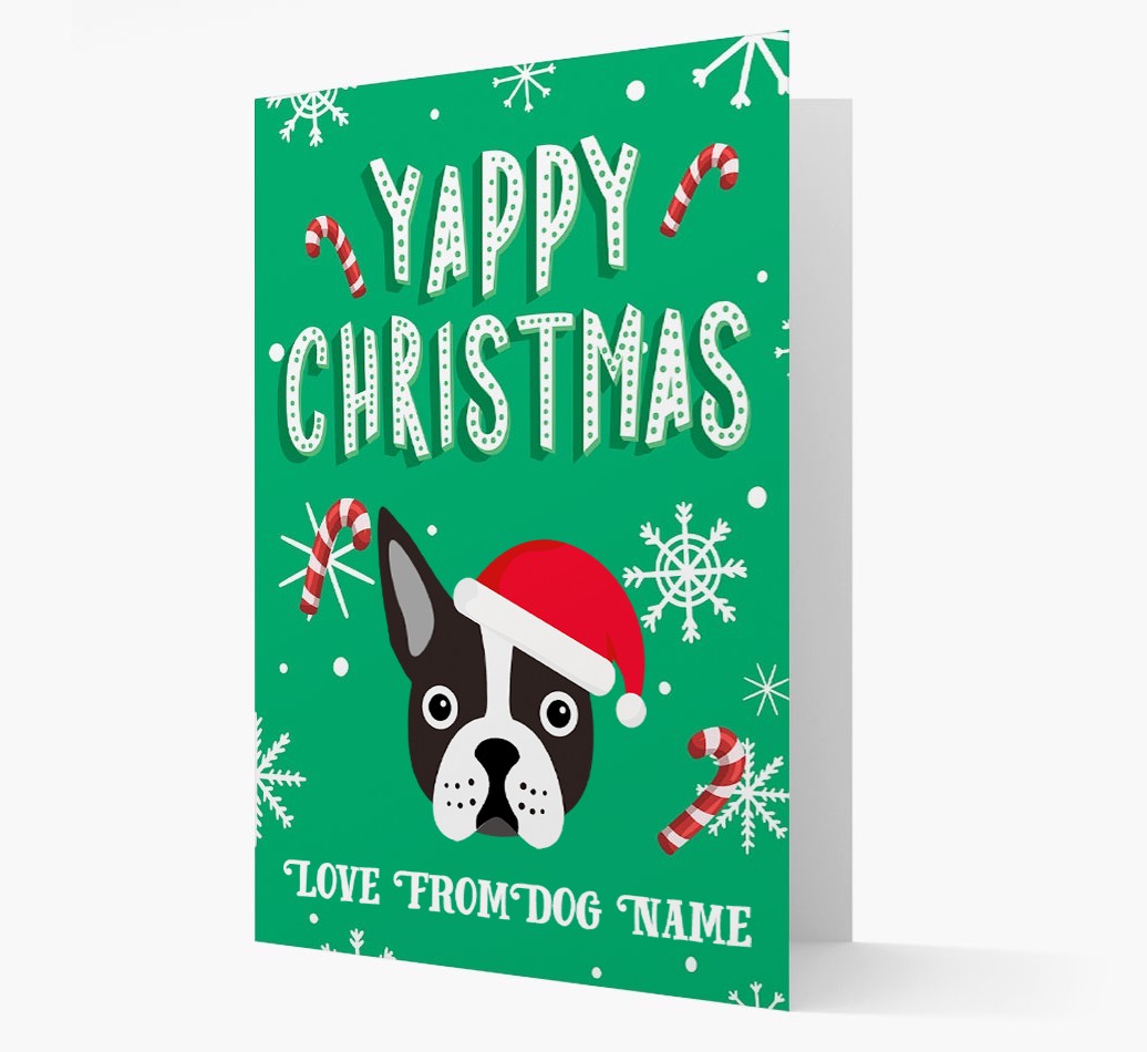 Yappy Christmas: Personalized {breedFullName} Christmas Card
