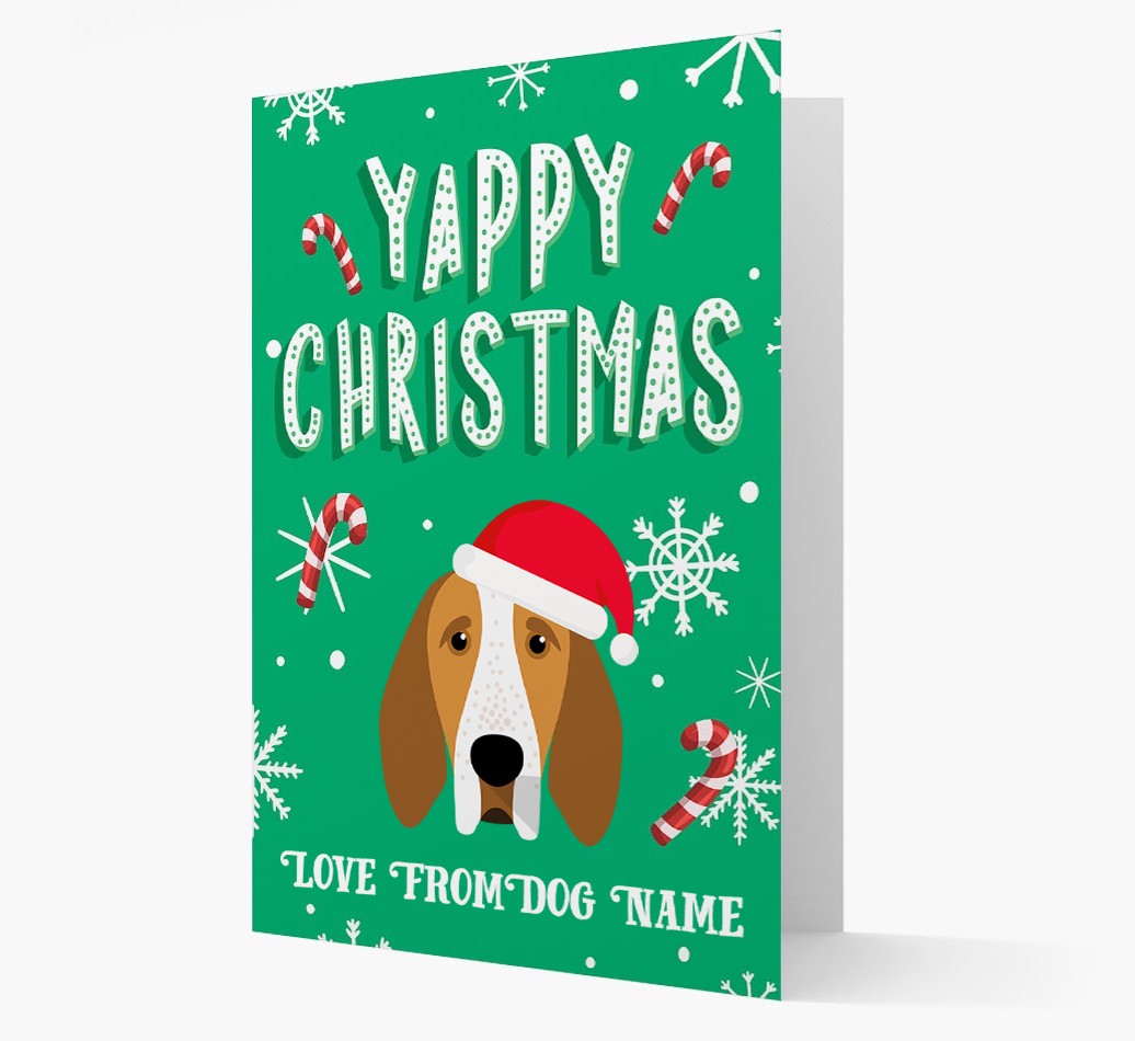 Yappy Christmas: Personalized {breedFullName} Christmas Card